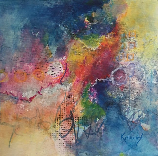 Color Dance Mixed media by Karen Phillips